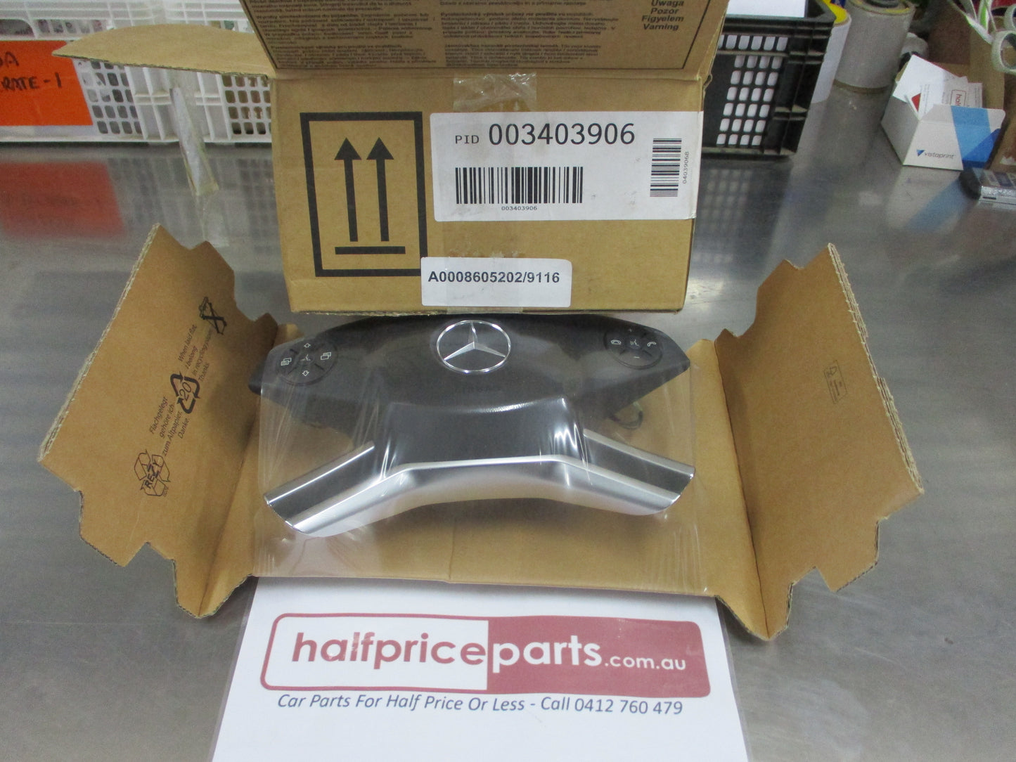 Mercedes Benz ML W164 Genuine Drivers Air Bag Steering Wheel With Controls New Part