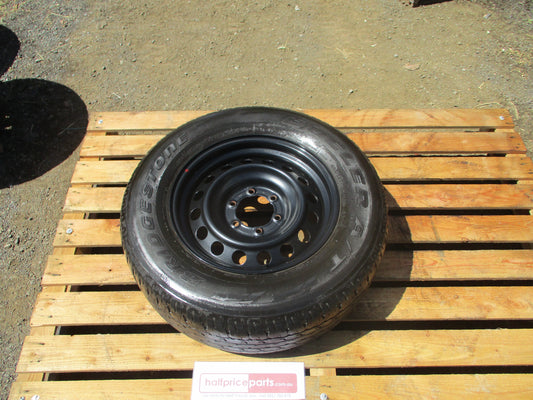 Toyota Hilux Genuine Steel 6 Lug Steel Rim And Tyre (Tyre Is Not RWC) Used Part