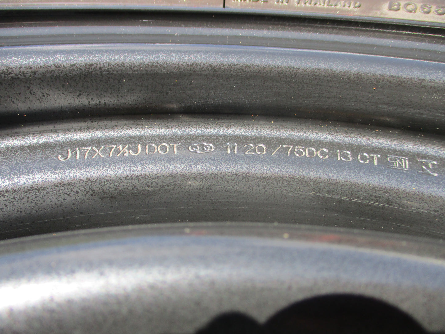 Toyota Hilux Genuine Steel 6 Lug Steel Rim And Tyre (Tyre Is Not RWC) Used Part
