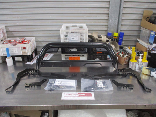 Toyota Landcruiser Prado VX/Kakadu Genuine Black Nudge Bar Kit With Light Pods New Part