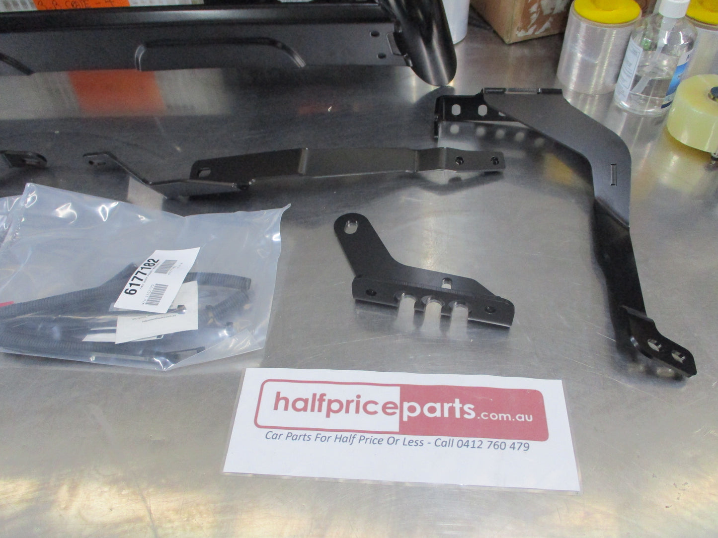 Toyota Landcruiser Prado VX/Kakadu Genuine Black Nudge Bar Kit With Light Pods New Part