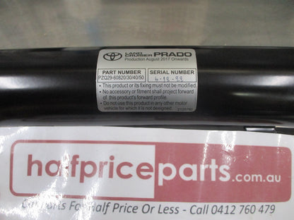 Toyota Landcruiser Prado VX/Kakadu Genuine Black Nudge Bar Kit With Light Pods New Part