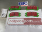 EBC Greenstuff Rear Disc Brake Pad Set Suits Mazda 626/Mitsubishi Galant-Eclipse-Pajero New Part