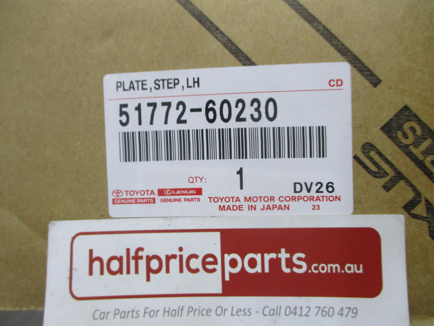 Toyota Landcruiser 300 Series Genuine Left Hand Side Step Plate New Part
