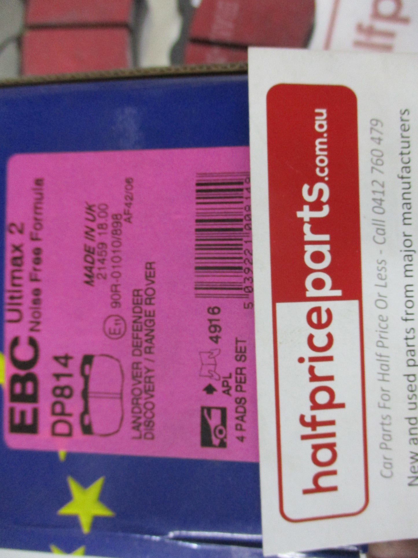 EBC Front Disc Brake Pad Set Suits Land Rover Discovery-Range Rover-Defender  New Part