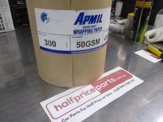 APMIL Brown Automotive/Craft Wrapping Paper Roll 50GSM 300mm X 450 Meters Long New Part