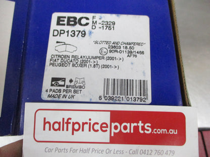 EBC Front Disc Brake Pad Set Suits Citroen Jumper-Fiat Ducato-Peugeot Boxer New Part