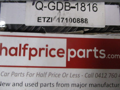 QFM Eurotech Rear Brake Pad Set Suits Kia Sorento New Part