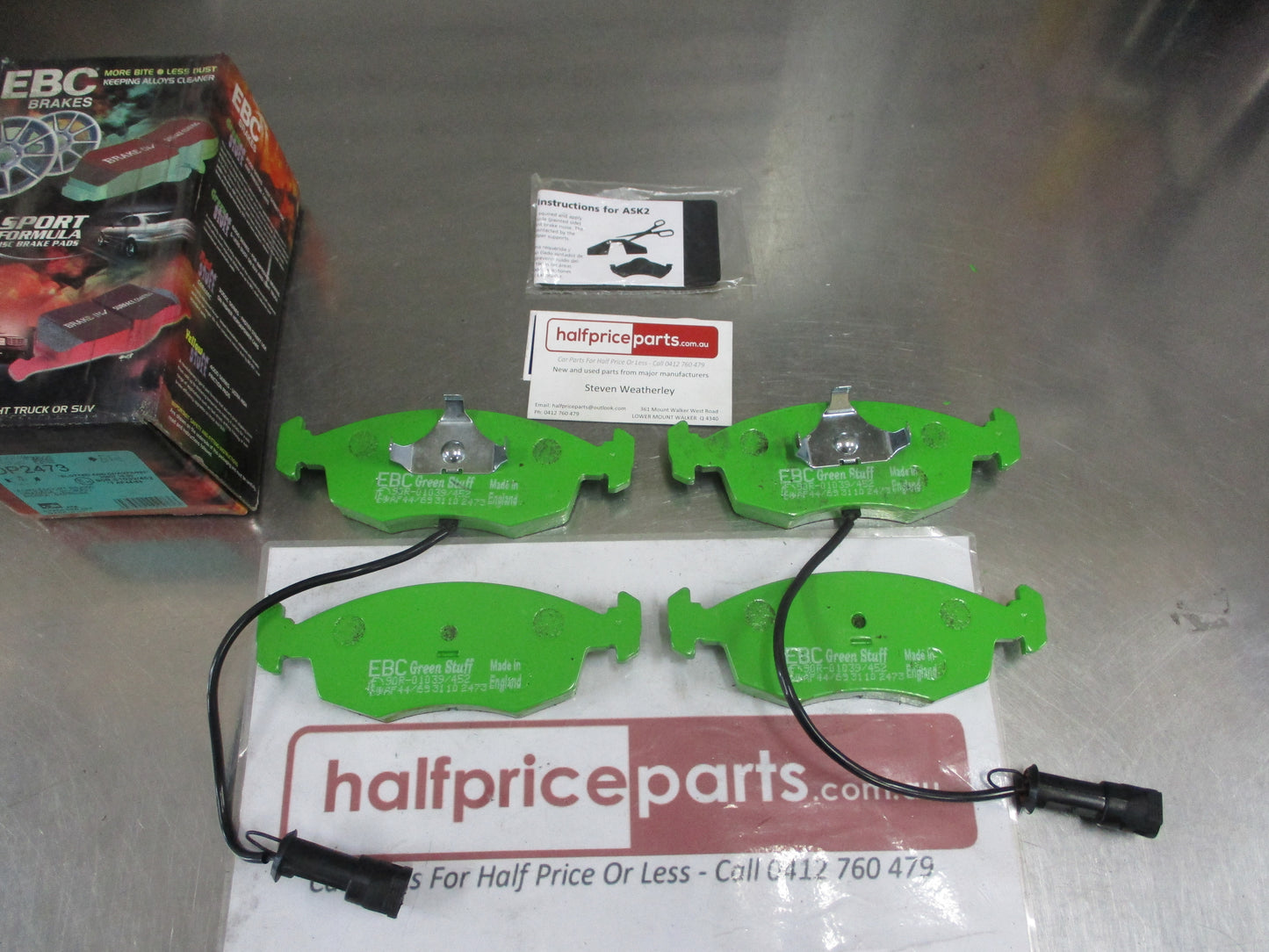 EBC Greenstuff Front Pad Set Suit Ford Sierra New Part