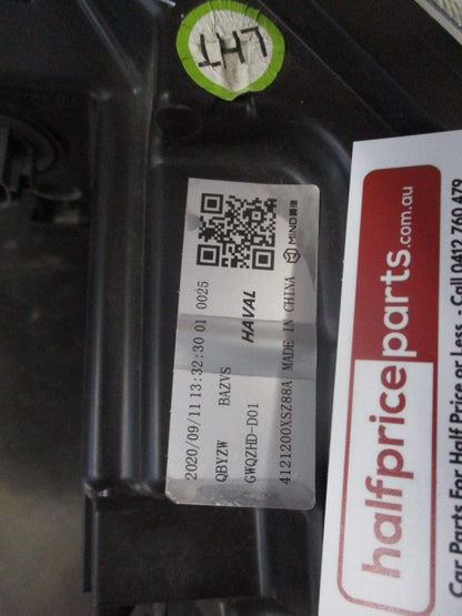 GWM Haval H2 Genuine Left Hand Front Xenon Head Light Assembly New Part.