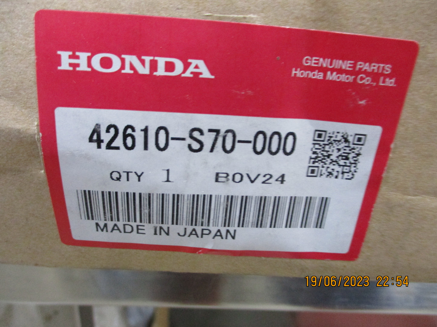 Honda CR-V Genuine Rear Brake Drum Pair New Part