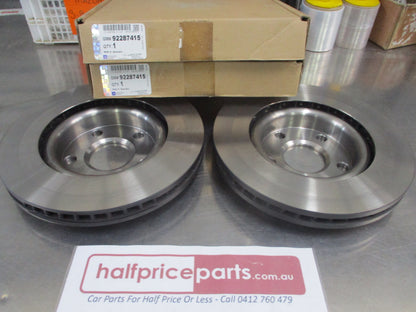 Holden VE/VF Commodore Front Disc Brake Rotors 298mm Pair 3.6Ltr V6 New Part