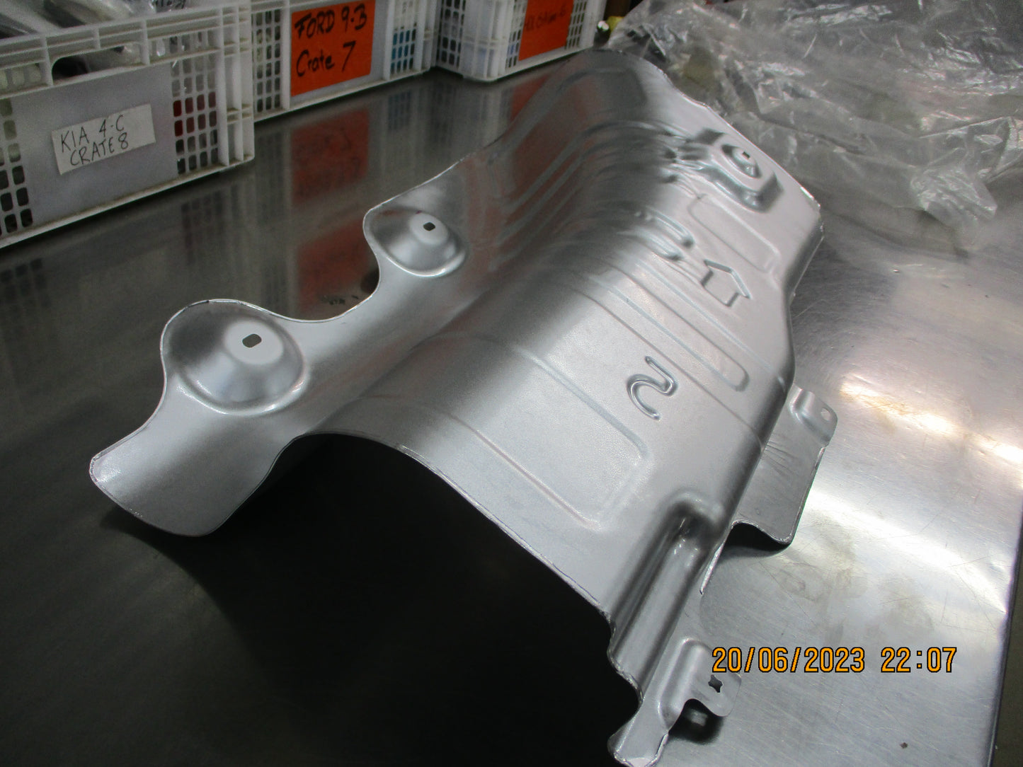 Kia Rio Genuine Rear Muffler Heat Shield Protector New Part
