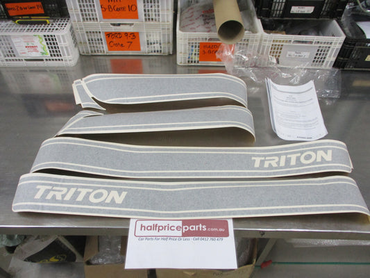 Mitsubishi Triton MQ-MR Genuine Black Side Decal Stripe New Part