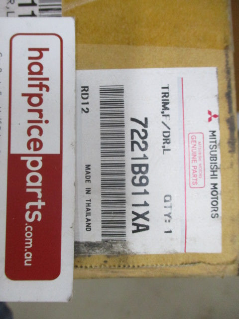 Mitsubishi Mirage Genuine Left Hand Front Door Trim (Passenger) New Part
