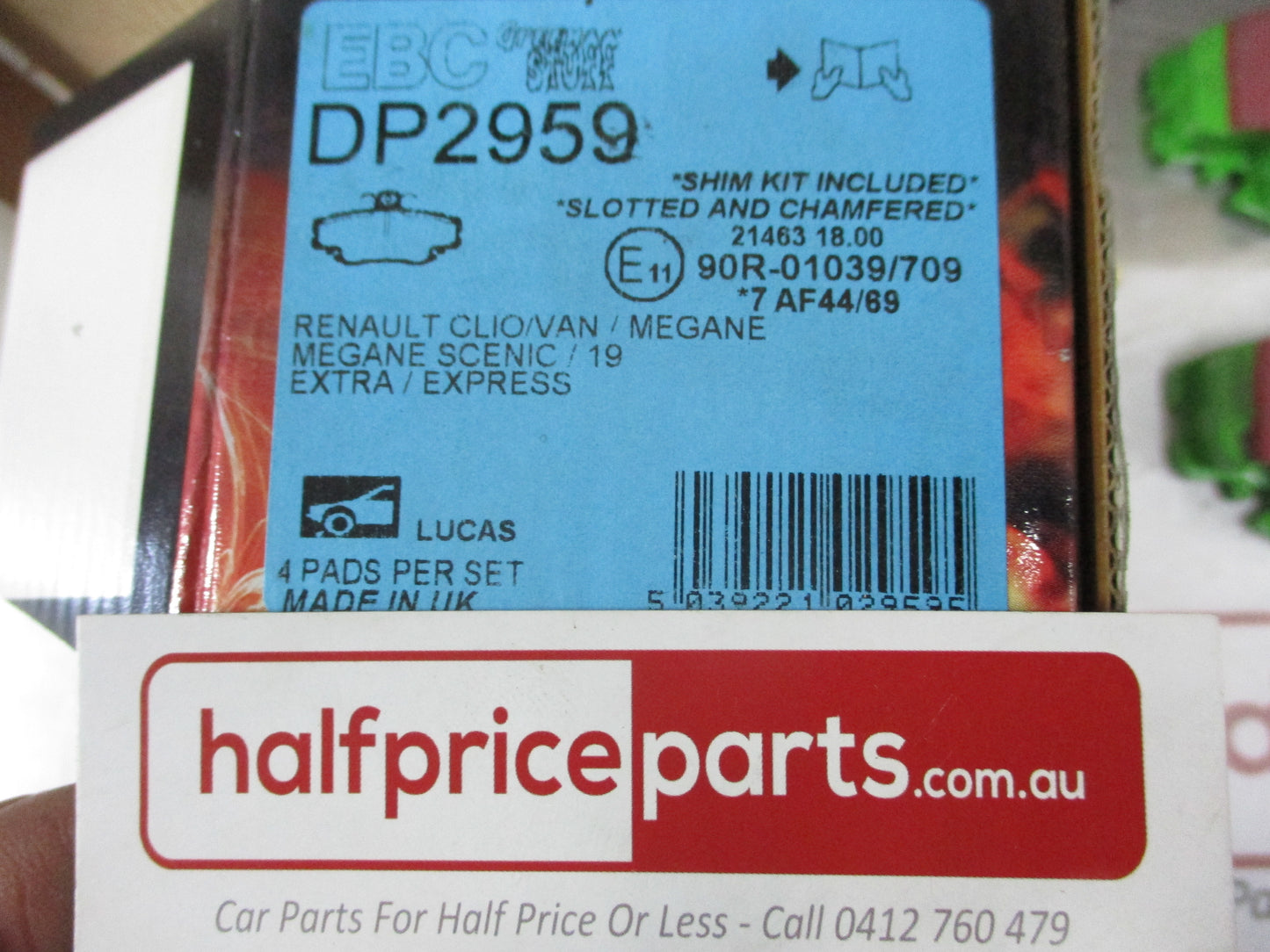 EBC Greenstuff Front Disc Brake Pad Set Suits Renault Twingo New Part