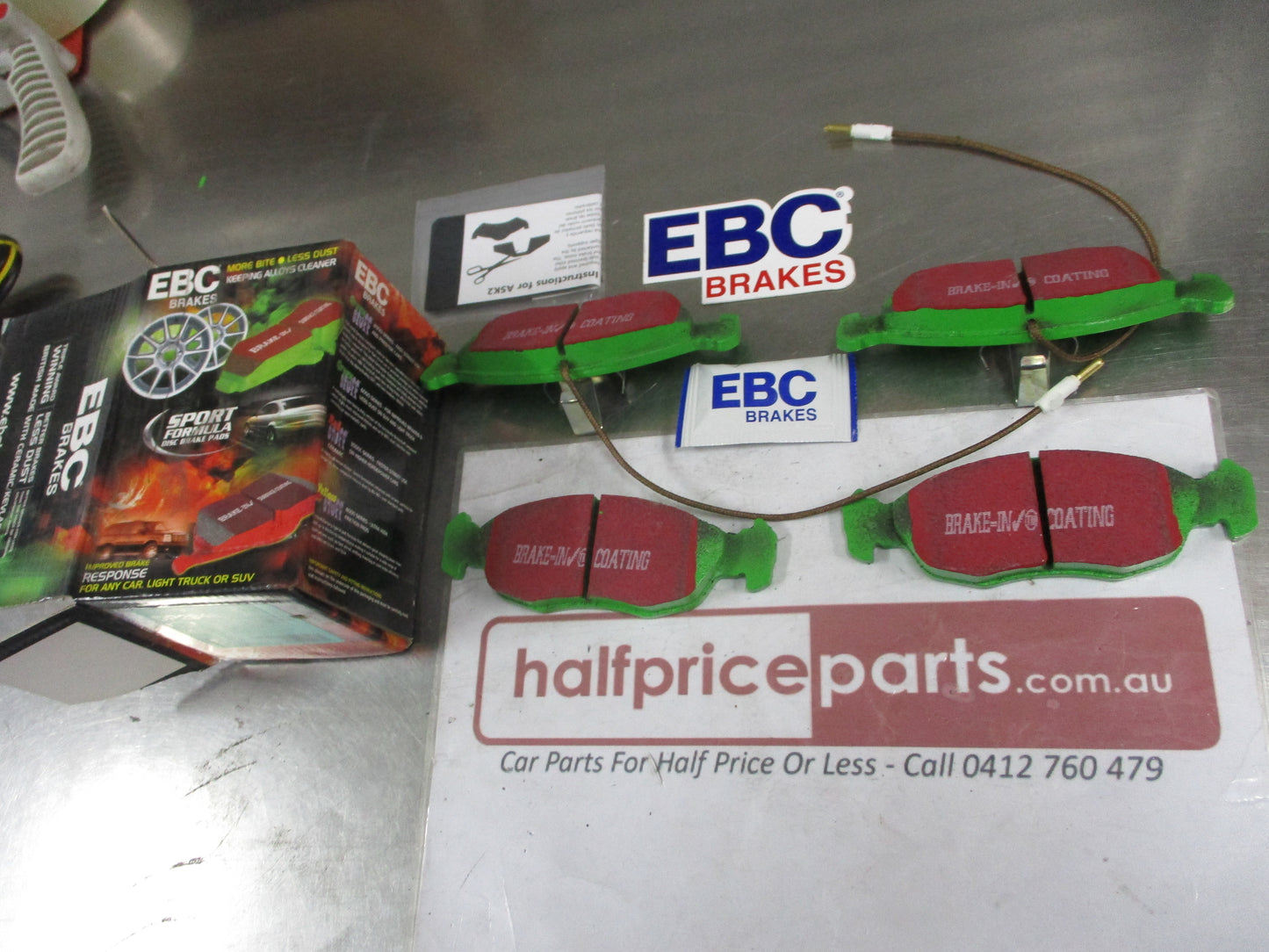 EBC Greenstuff Front Disc Brake Pad Set Suits Peugeot 106 New Part