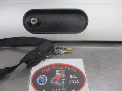 Ford PX Ranger Genuine Tonneau Fittings Rear Handle Lock And 2 Keys (Cover Not Included) New Part