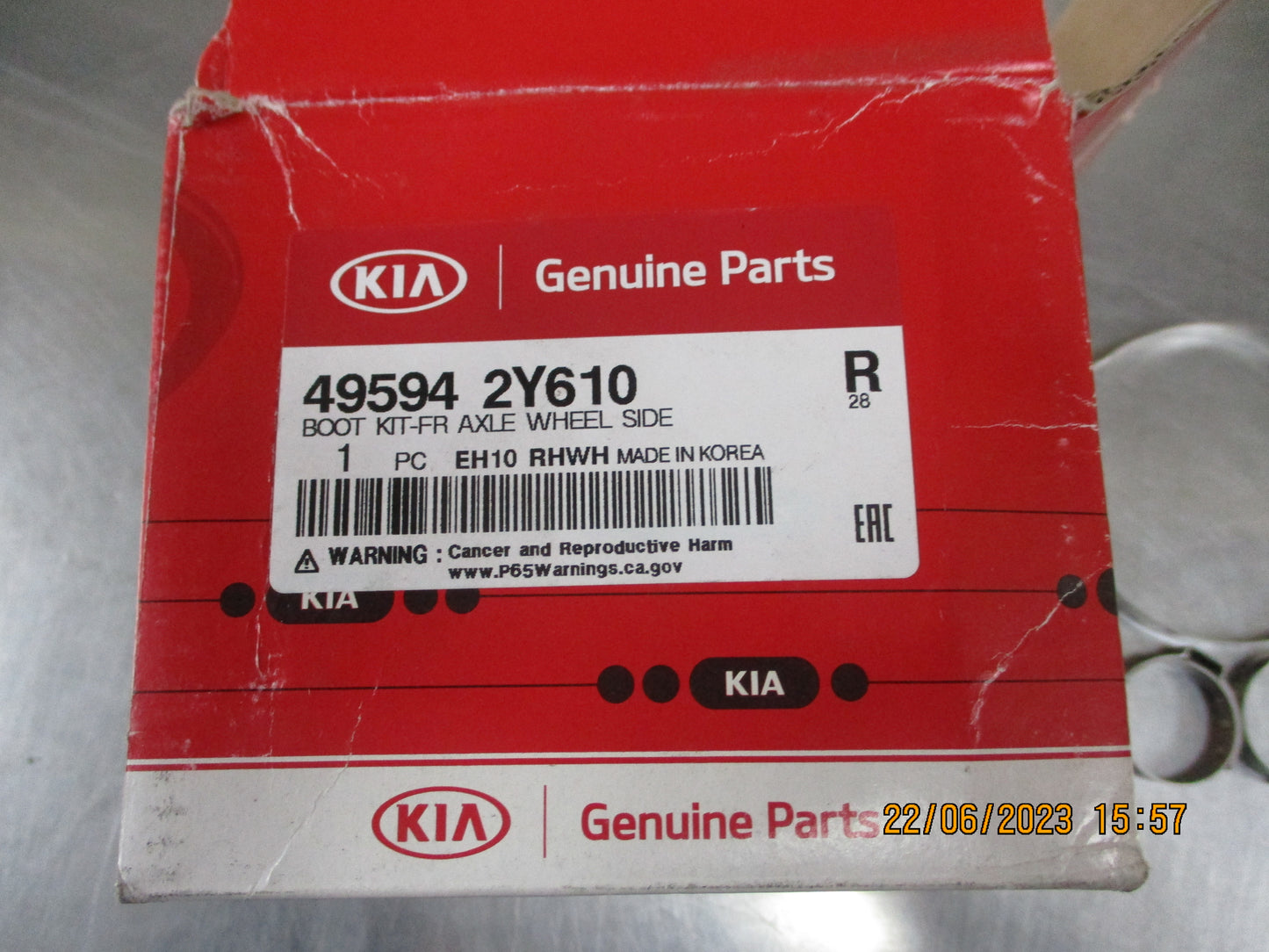 Kia Sportage Genuine Front Axel Wheel Side Boot Kit New Part