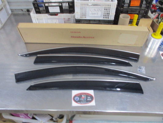 Honda Civic VTR/Type-R Hatch Genuine Slimline Tinted Weather Shield Set New Part