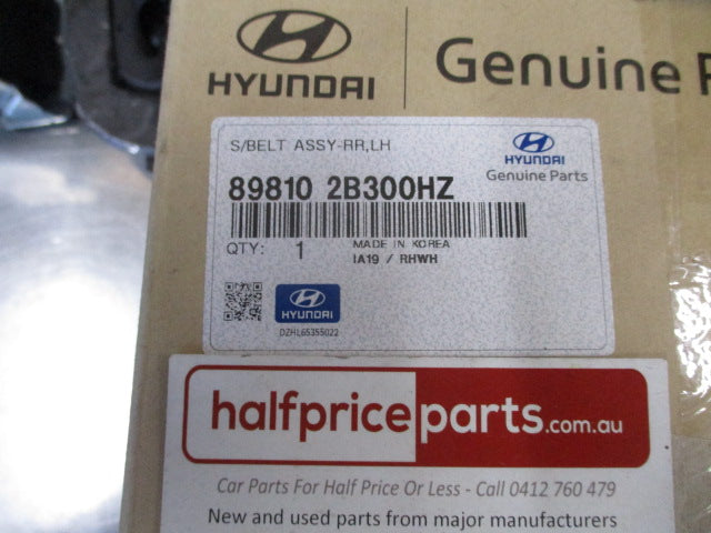 Hyundai Santa Fe Genuine Rear Left Hand Side Seat Belt Assembly New Part