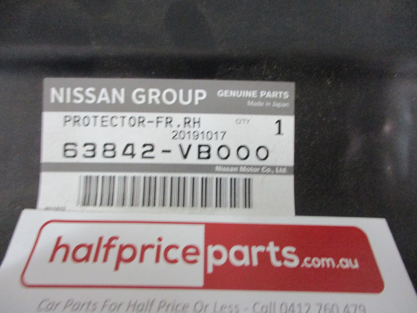 Nissan Y61 Partrol Genuine Right Hand Front Inner Splash Guard New Part