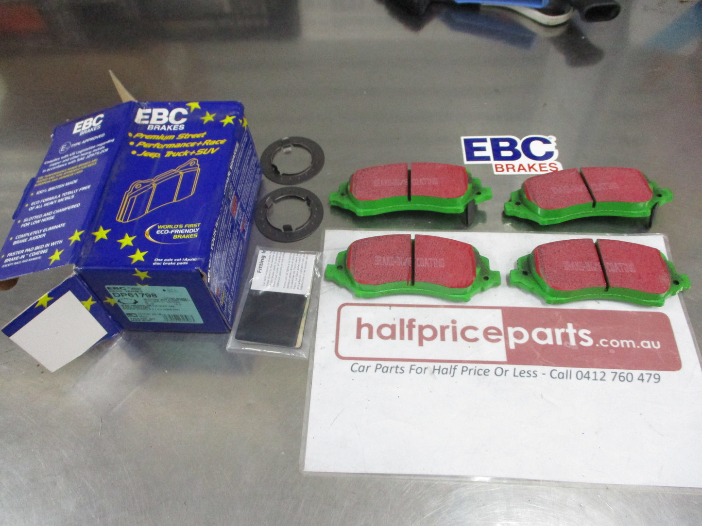 EBC Greenstuff Front Disc Brake Pad Set Suits Jeep Wrangler/Cherokee/Dodge Nitro/Chryslewr Voyger New Part