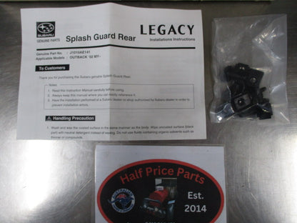 Subaru Outback MY02 Genuine Rear Mud/Splash Guard Set New Part