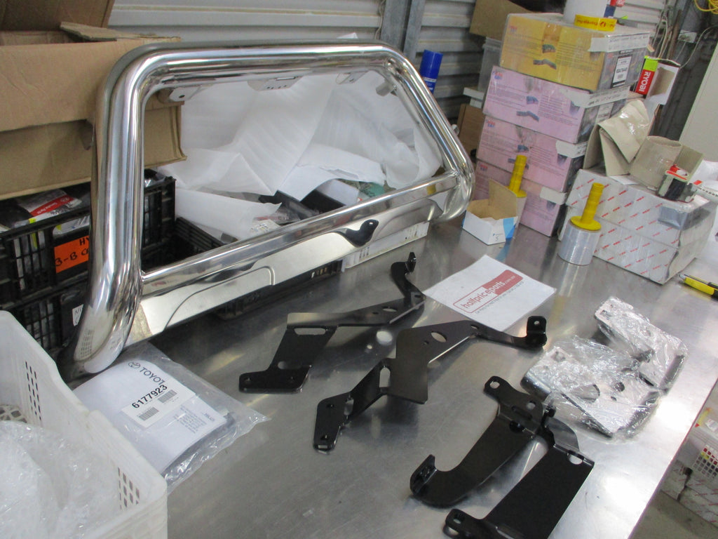 Toyota Hilux Genuine Stainless Steel Nudge Bar Kit New Part – Half ...