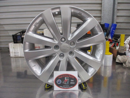 Subaru Forester Genuine Single Silver Alloy Wheel + Center Cap 17X7J Used Part VGC