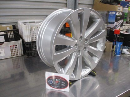 Subaru Forester Genuine Single Silver Alloy Wheel + Center Cap 17X7J Used Part VGC