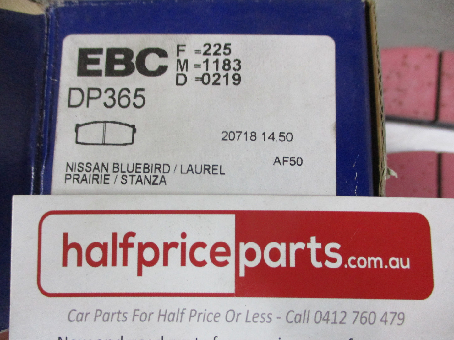 EBC Front Disc Brake Pad Set Suits Datsun-Nissan Bluebird-Prairie New Part