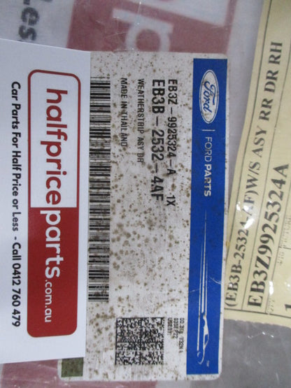 Ford UA Everest Genuine Right Hand Rear Door Frame Rubber New Part
