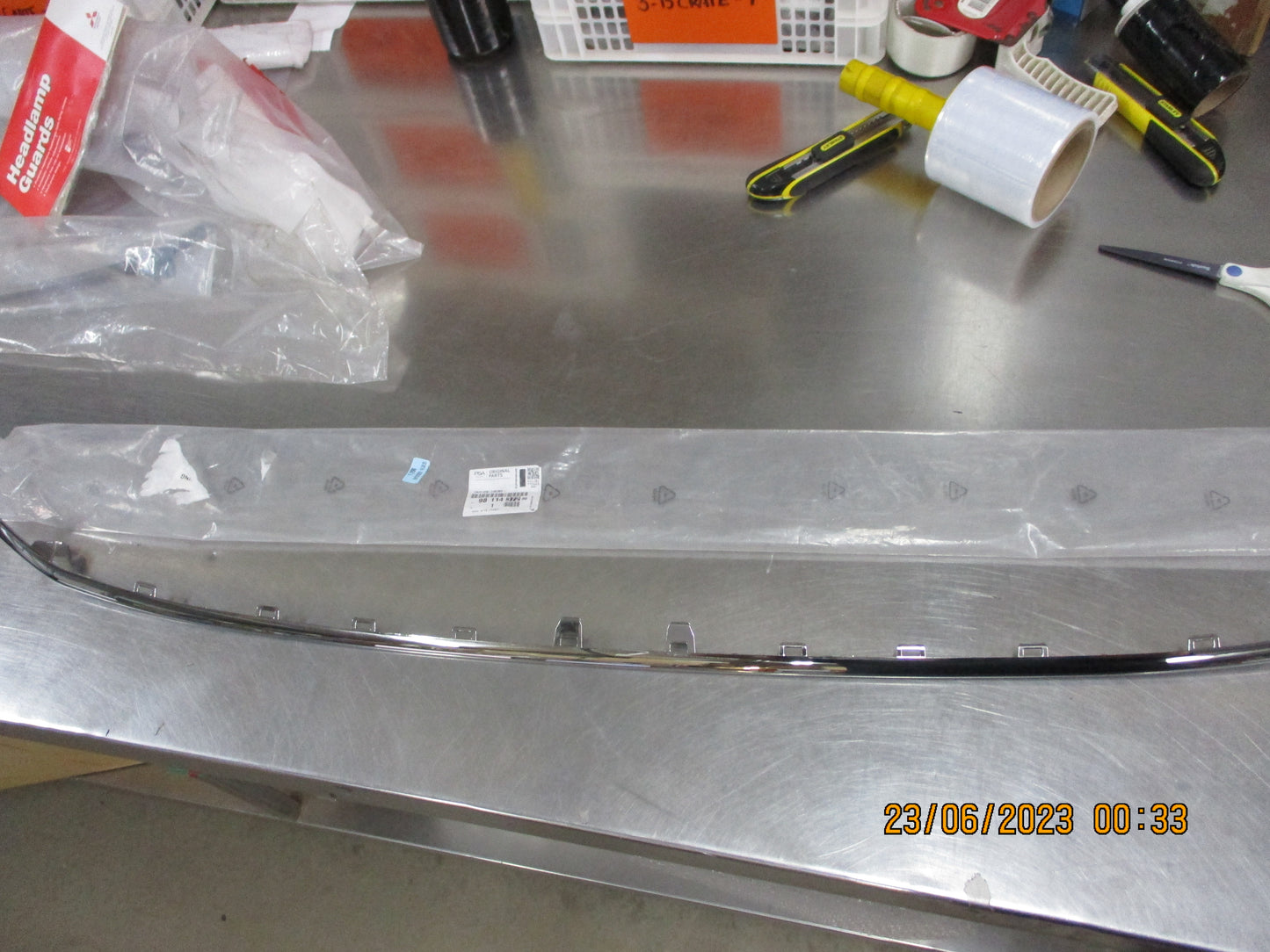 Citroen DS4 Genuine Front Bumper Moulding Chrome New Part