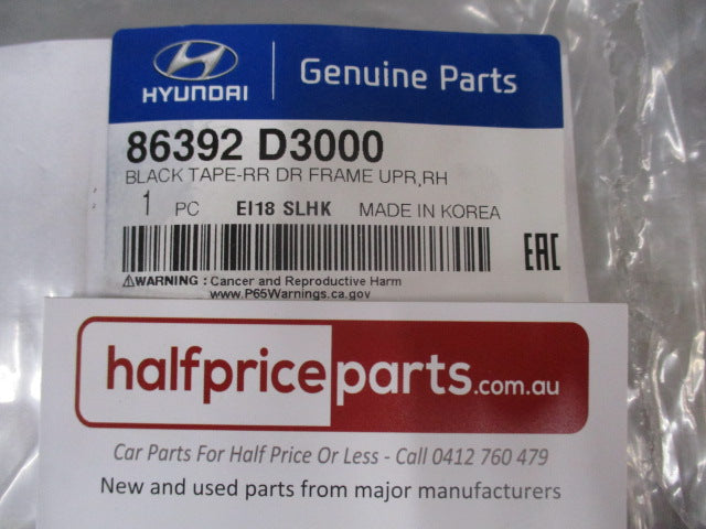 Hyundai Tucson Genuine Right Hand Upper Door Tape Rear New Part