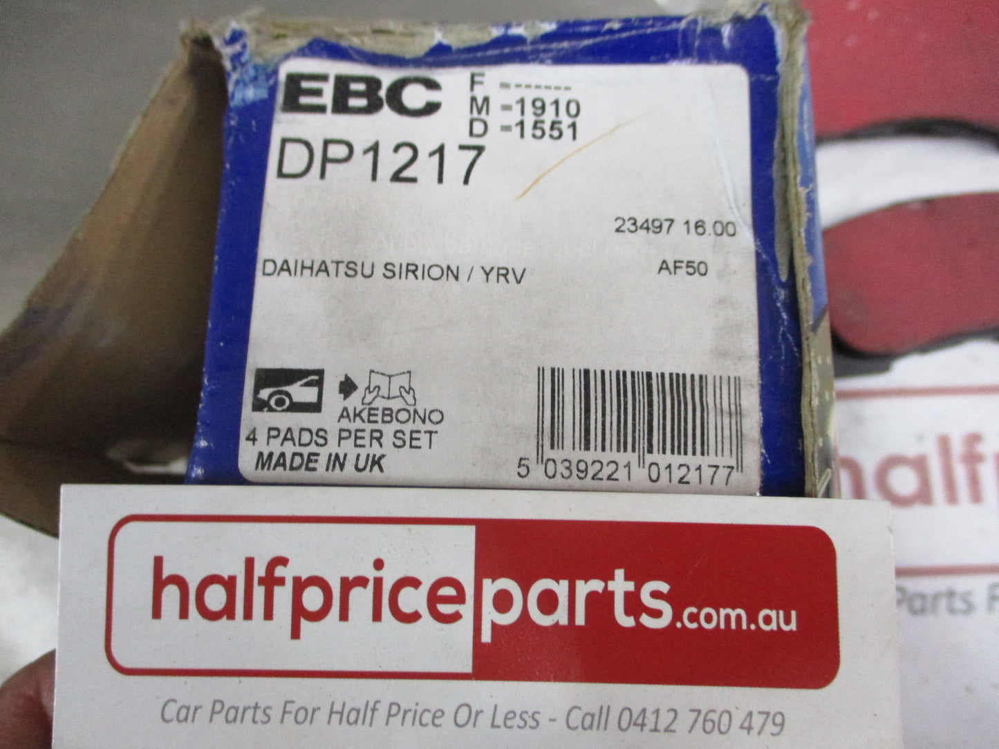 EBC Front Disc Brake Pad Set Suits Daihatsu Move-YRV New Part