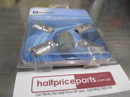 Holden Equinox/Trailblazer/Malibu Genuine Chrome Wheel Nut Lock Nut Kit M12x1.5x37.1 New Part