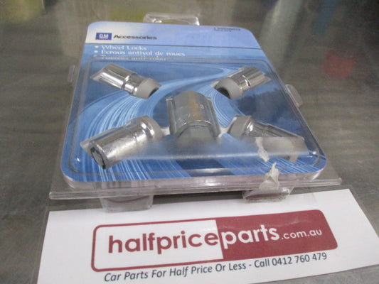 Holden Equinox/Trailblazer/Malibu Genuine Chrome Wheel Nut Lock Nut Kit M12x1.5x37.1 New Part