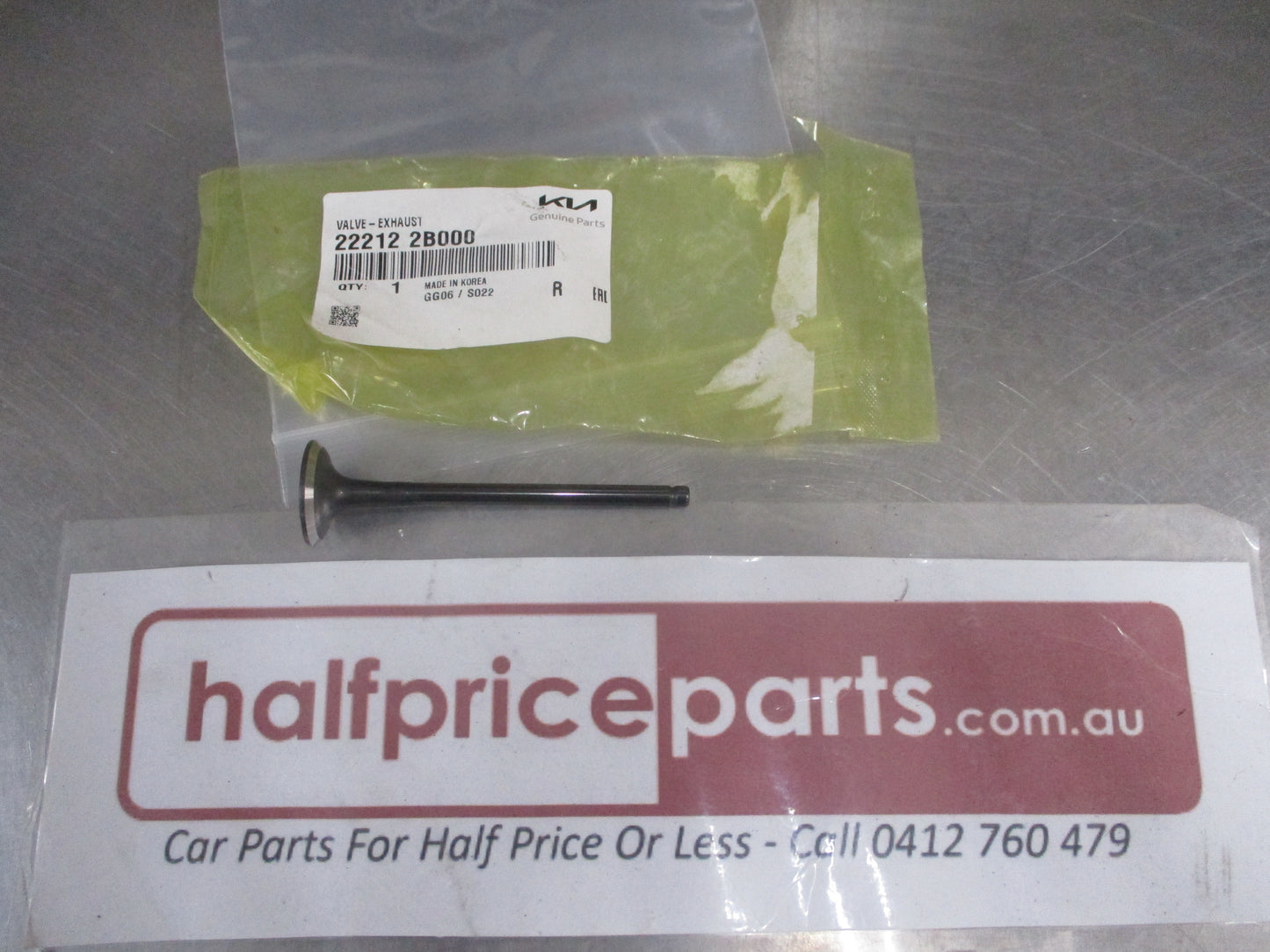 Hyundai Accent/Veloster/Kia Rio Genuine Exhaust Valve 1.6Ltr DOHC New Part