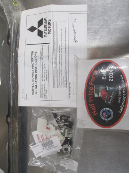Mitsubishi LA Mirage Genuine Clear Bonnet Protector Kit New Part