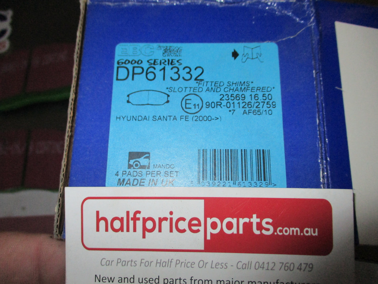 EBC Greenstuff Front Disc Brake Pad Set Suits Hyundai Santa Fe New Part