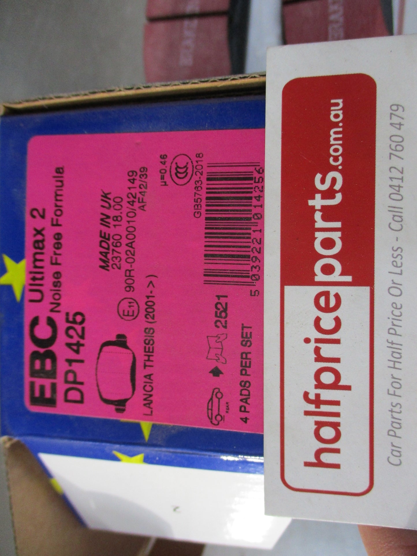 EBC Rear Disc Brake Pad Set Suits Alfa Romeo 159-Brera-Spider New Part