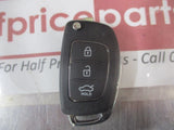 Hyundai Accent Genuine Flip Remote Key 3 Buttons New Part