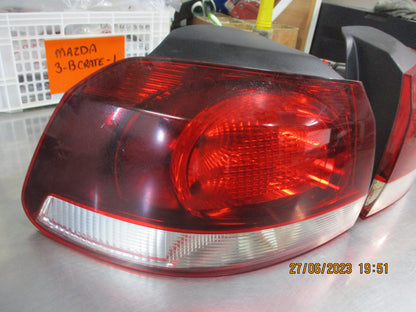 VW Golf Mk6 Genuine Left And Right Outer Tail Light Pair Used Part
