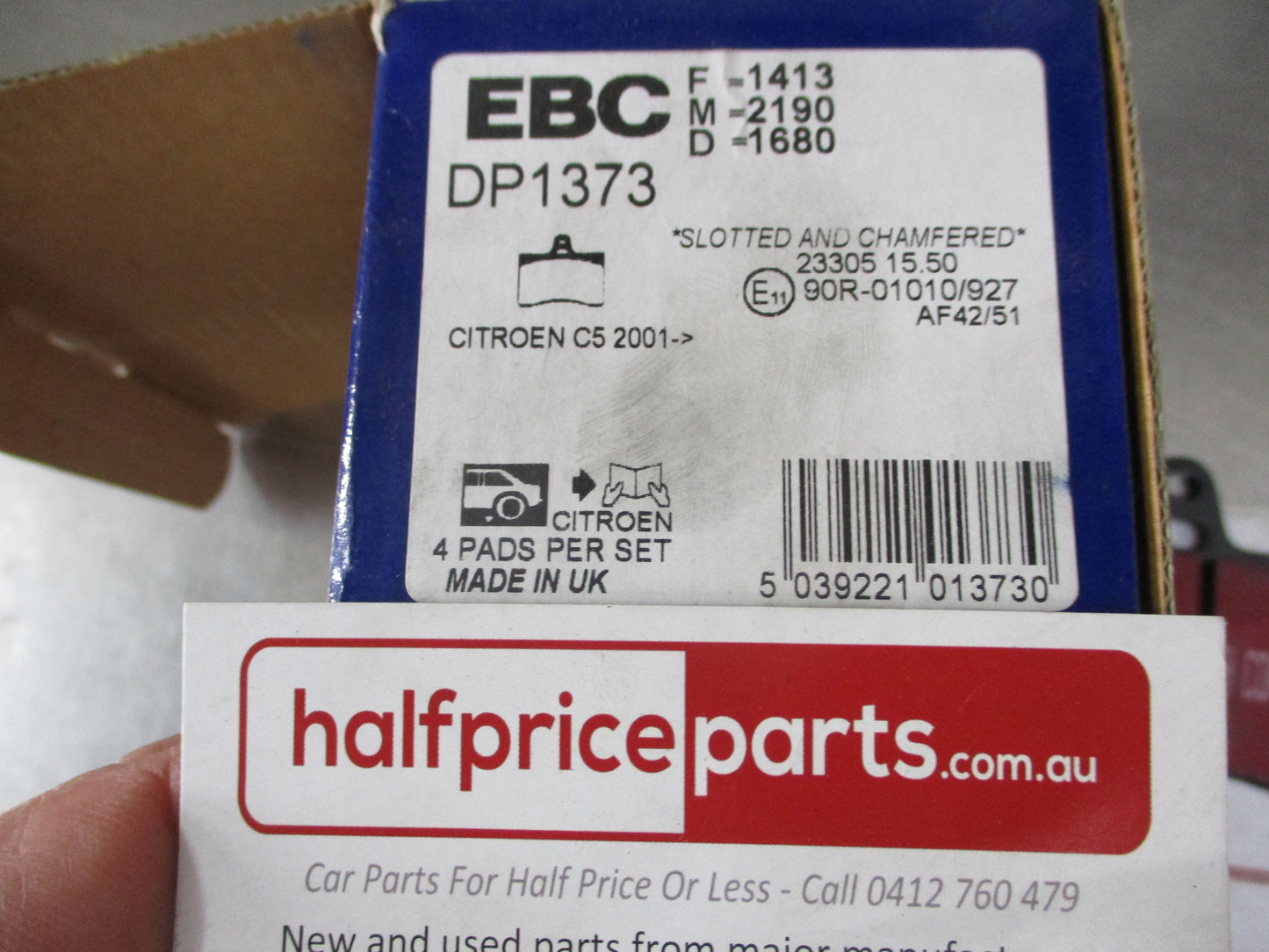 EBC Rear Disc Brake Pad Set Suits Citroen C5 New Part