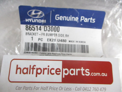 Hyundai Tucson Genuine Right Hand Front Lower Bumper Cover Bracket New Part