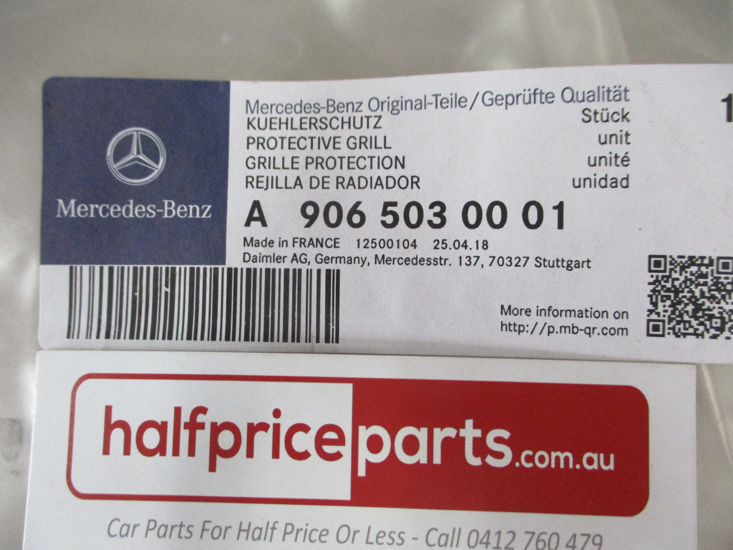 Mercedes Benz Sprinter W906 Genuine Condenser Fan Grille New Part