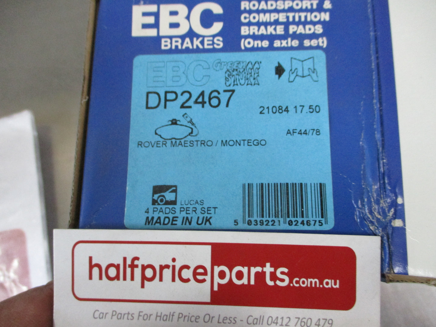 EBC Greenstuff Front Disc Brake Pad Set Suits Rover Mastro-Montego New Part