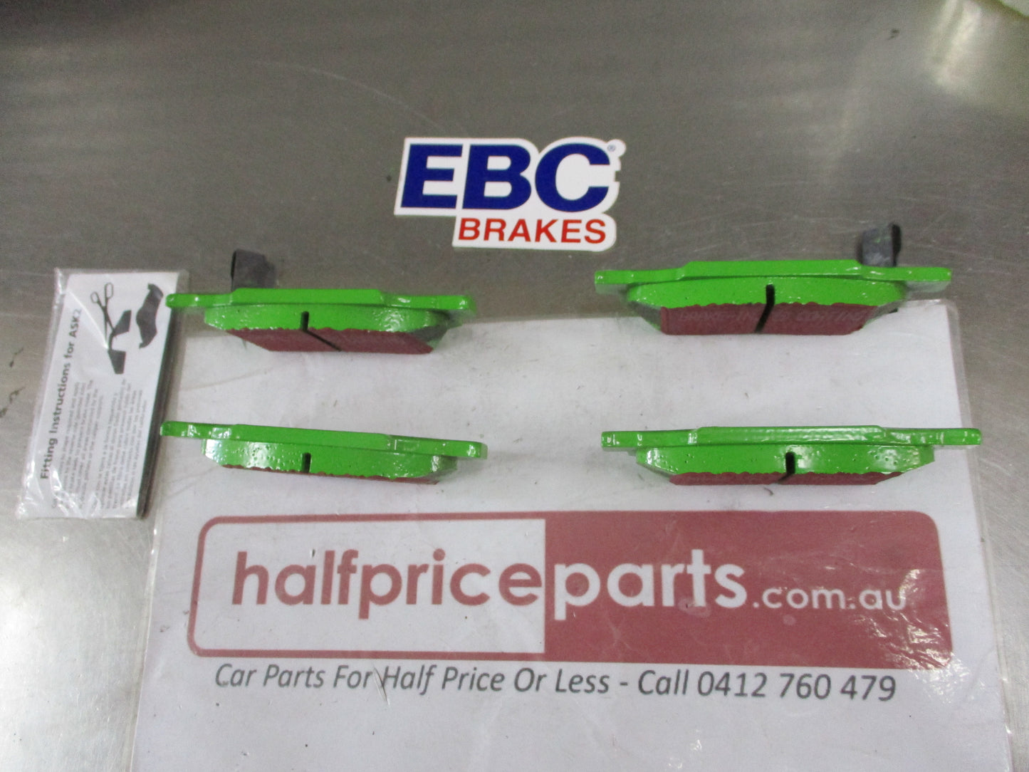 EBC Greenstuff Front Disc Brake Pad Set Suits Honda Civic-Integra-Prelude New Part