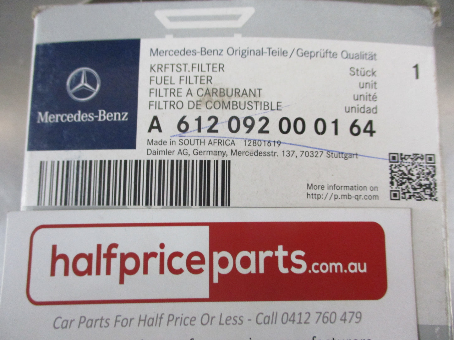 Mercedes Benz Sprinter Genuine Fuel Filter New Part